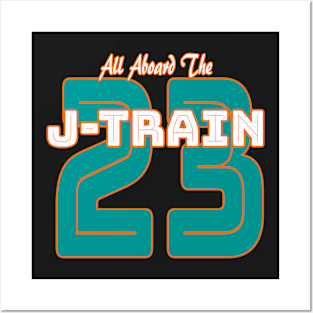 All Aboard the Ajayi J-Train Tshirt Miami Fans Posters and Art